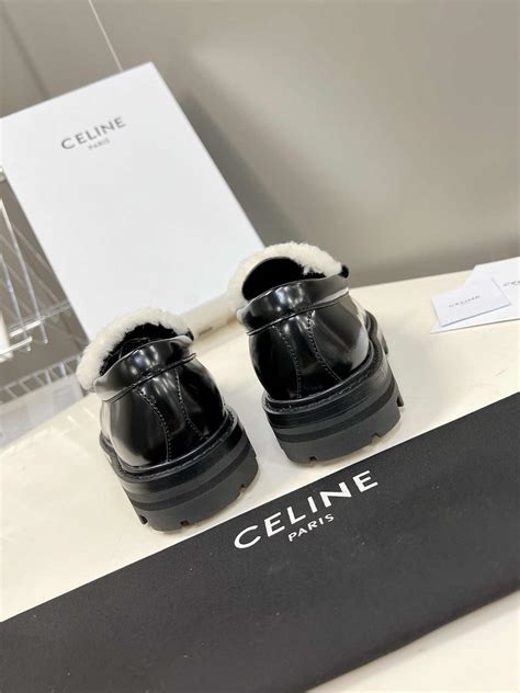 black celine loafers|second hand fur celine sandals.